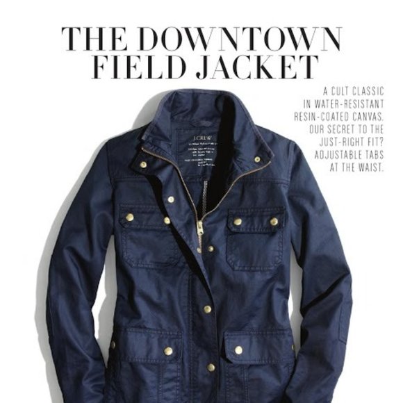 J. Crew Jackets & Blazers - J. Crew Navy Blue Downtown Field Jacket